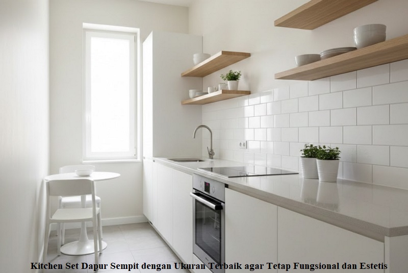 Kitchen Set Dapur Sempit dengan Ukuran Terbaik agar Tetap Fungsional dan Estetis