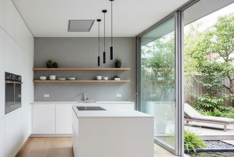 Kitchen Set Dapur Terbuka Berikan Kesan Lapang Nan Sejuk