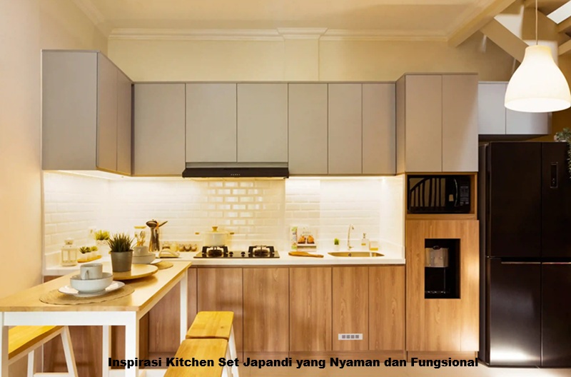 Inspirasi Kitchen Set Japandi yang Nyaman dan Fungsional